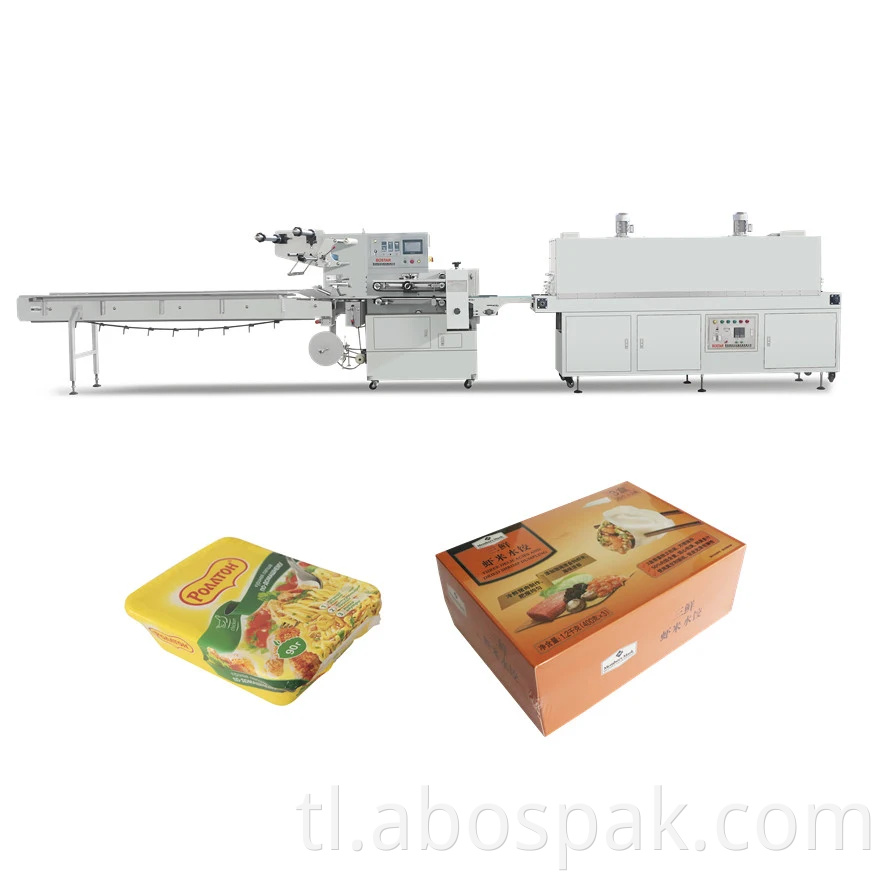 Awtomatikong Cup/Bowl Instant Noodles Heat Shrink Wrapping Machine
